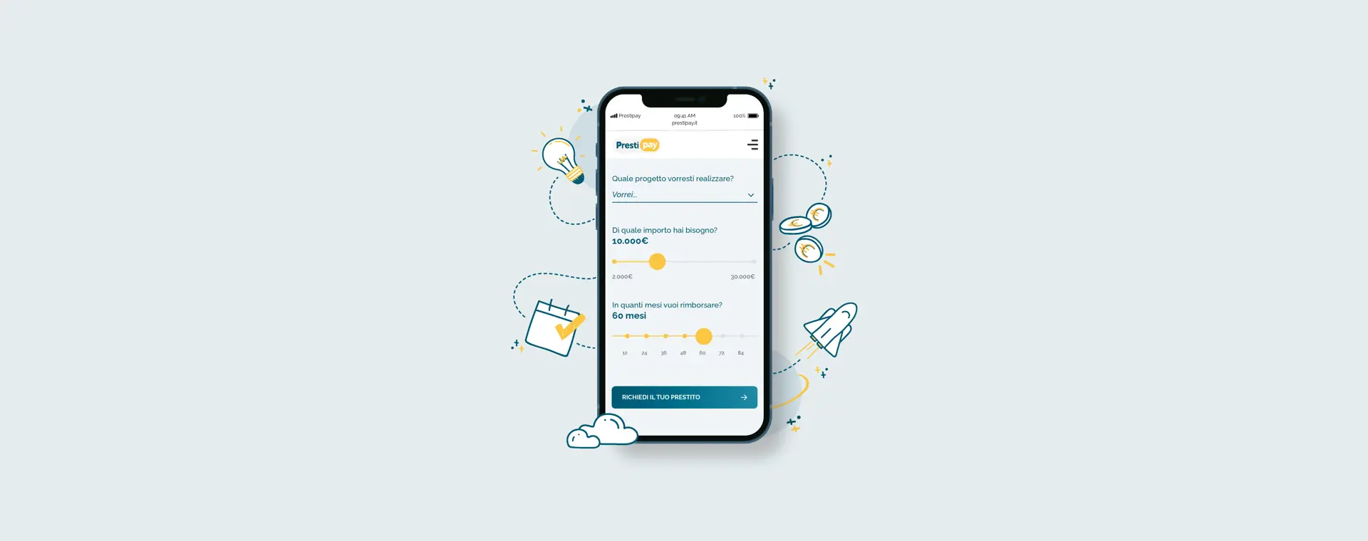 Hai bisogno di un finanziamento?
Richiedi direttamente online il 